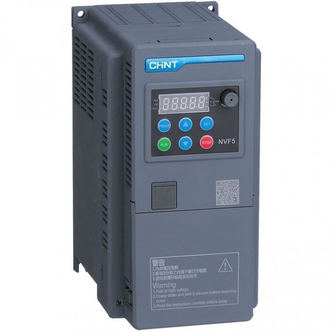 Преобразователь частоты CHINT NVF5-3.7/TS4-B 3.7кВт, 380В 3Ф , общий тип 201998 Преобразователь частоты CHINT NVF5-3.7/TS4-B 3.7кВт, 380В 3Ф , общий тип 201998