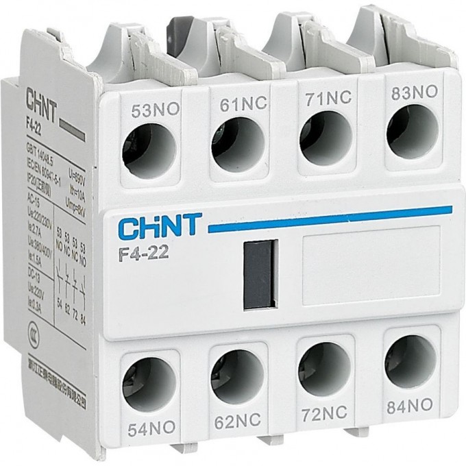 Приставка CHINT доп.контакты F4-31 к контактору NC1, NC2, NC8 (R) 439521 Приставка CHINT доп.контакты F4-31 к контактору NC1, NC2, NC8 (R) 439521