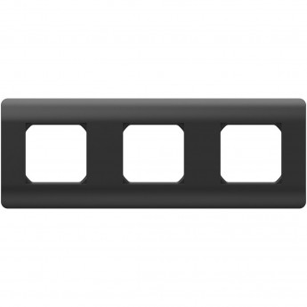 Рамка 3-ая CHINT NEW3-E, универсальная, черный