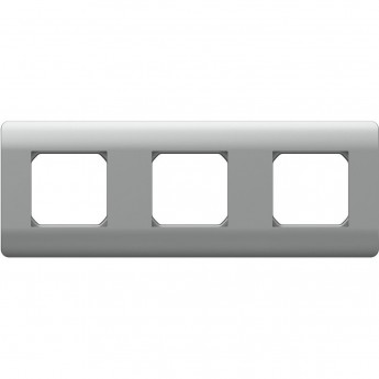 Рамка 3-ая CHINT NEW3-E, универсальная, серебряный