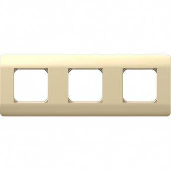 Рамка 3-ая CHINT NEW3-E, универсальная, шампань