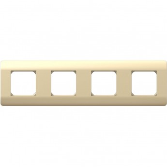 Рамка 4-ая CHINT NEW3-E, универсальная, шампань