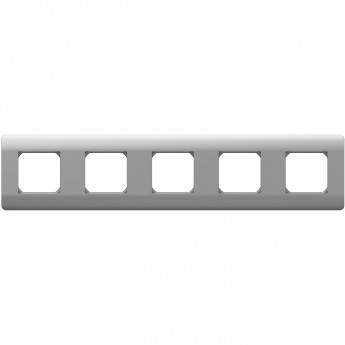 Рамка 5-ая CHINT NEW3-E, универсальная, серебряный