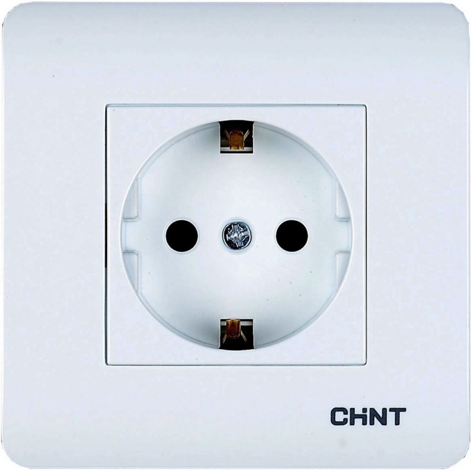 Розетка CHINT с заземляющим контактом 16А 250В 715389 Розетка CHINT с заземляющим контактом 16А 250В 715389