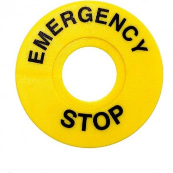 Шильдик аварийной остановки CHINT NP2-BY9101 φ60 (без надписи) (R)