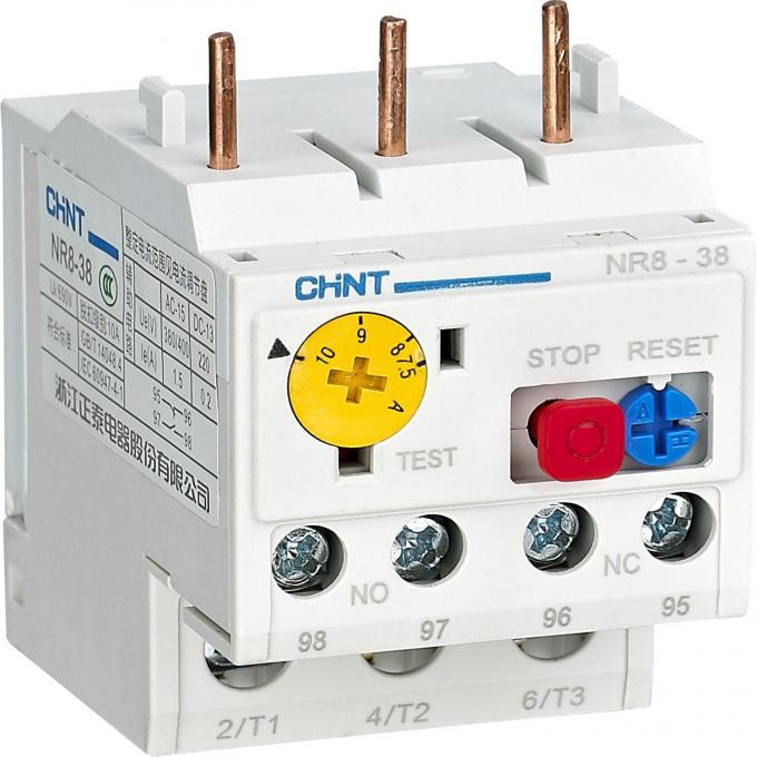 Тепловые реле перегрузки CHINT NR8-38 0.35-0.5A(R) 253676 Тепловые реле перегрузки CHINT NR8-38 0.35-0.5A(R) 253676