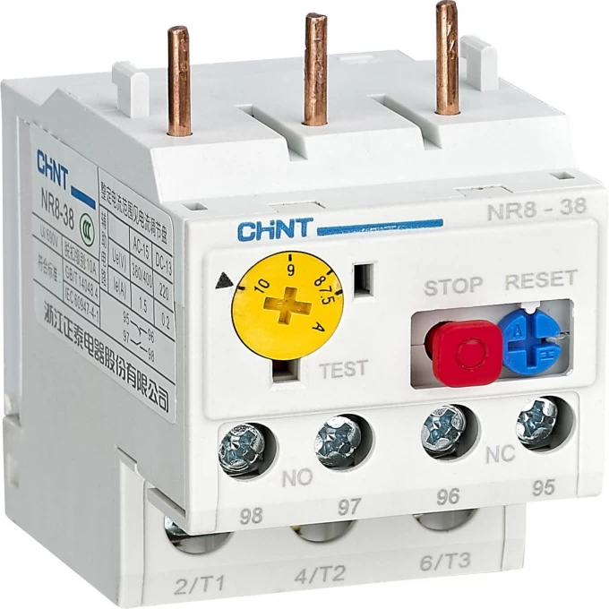 Тепловые реле перегрузки CHINT NR8-38 9-13A(R) 253690 Тепловые реле перегрузки CHINT NR8-38 9-13A(R) 253690