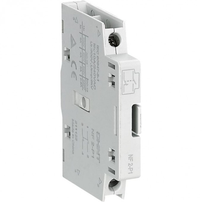 Вспомогательный контакт CHINT NF2-P1 1НО+1НЗ (R) 324152 Вспомогательный контакт CHINT NF2-P1 1НО+1НЗ (R) 324152