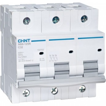 Выключатель автоматический модульный CHINT 559810 3п C 63А 25кА NB8-125R (R)