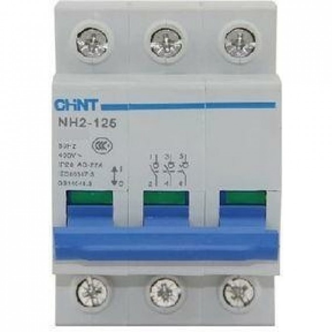 Выключатель нагрузки CHINT NH2-125 3P 100A 401062 Выключатель нагрузки CHINT NH2-125 3P 100A 401062