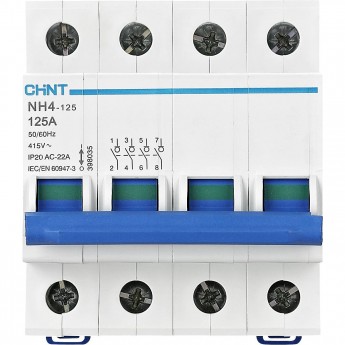 Выключатель нагрузки CHINT NH4 4P 125A (R)