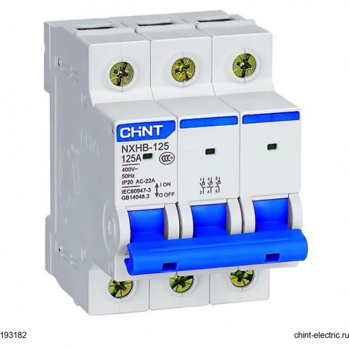 Выключатель нагрузки CHINT NXHB-125 3P 125A(R) 193186 Выключатель нагрузки CHINT NXHB-125 3P 125A(R) 193186
